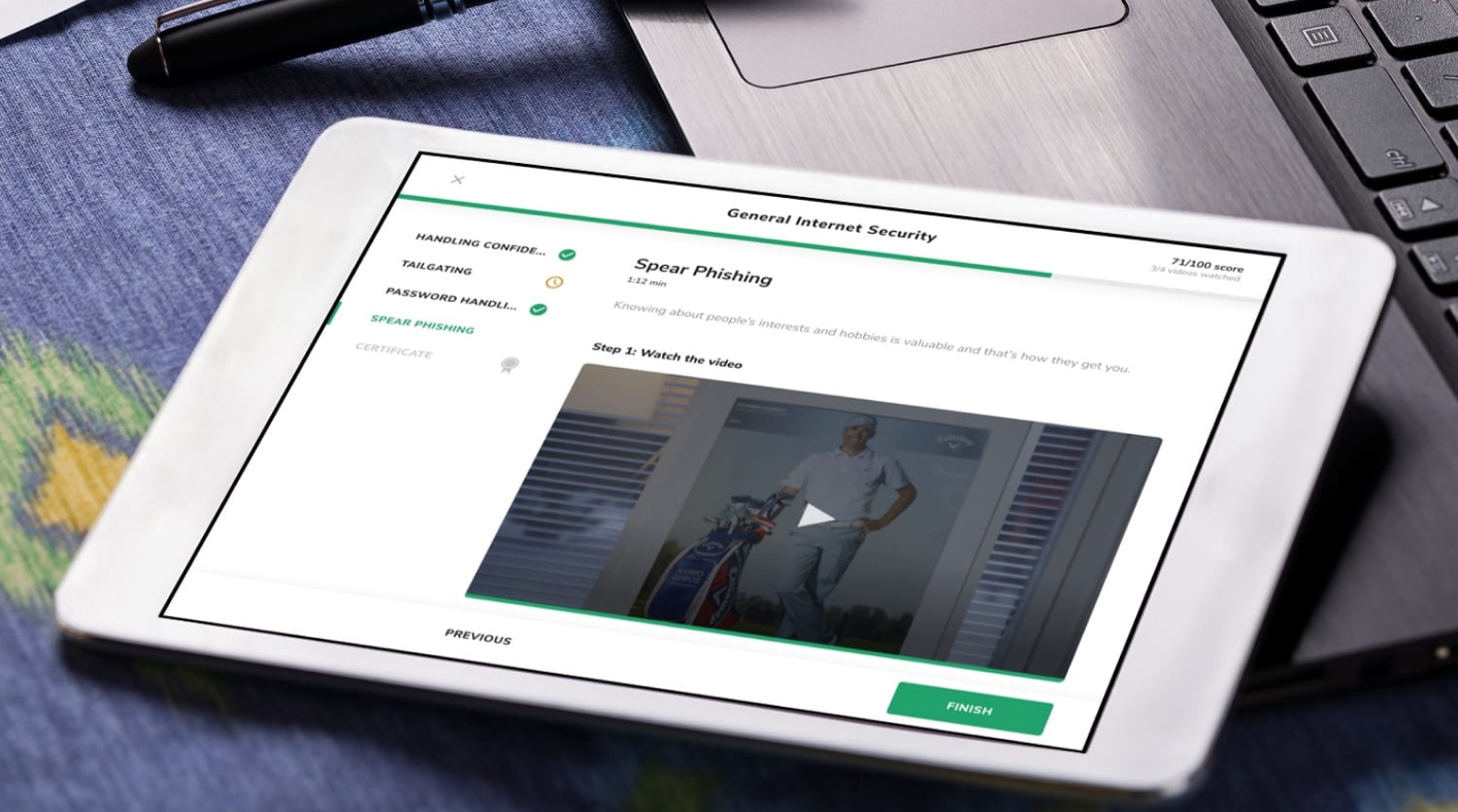 The world's simplest cybersecurity awareness training platform