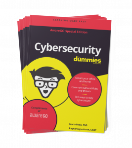 Cybersecurity For Dummies, AwareGO special edition, new book and e-book available