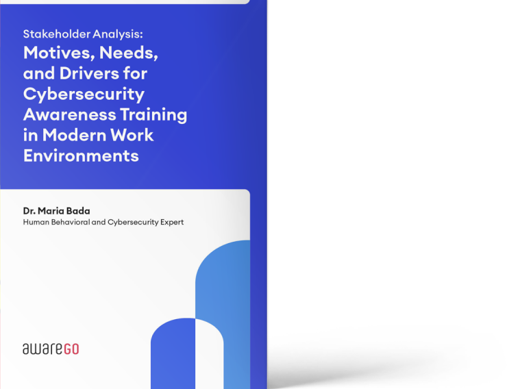 Learn about motives, needs, and drivers for cybersecurity awareness training in modern work environments