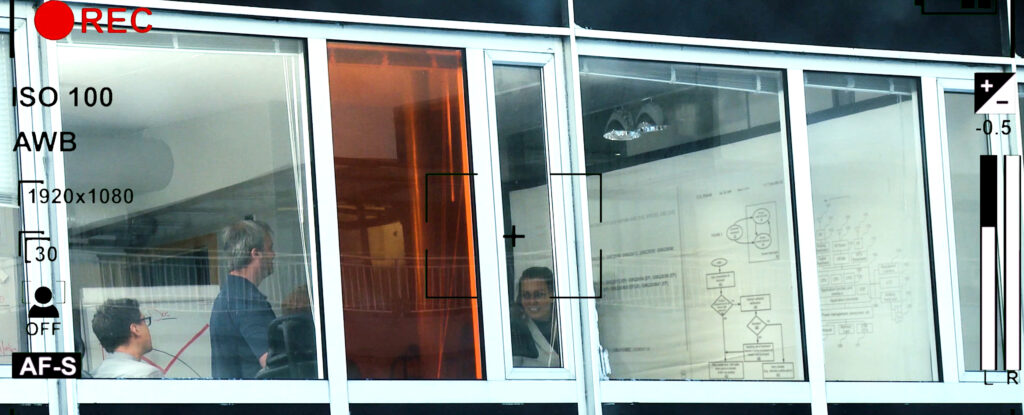 Still from a new security awareness training module called Stakeout.