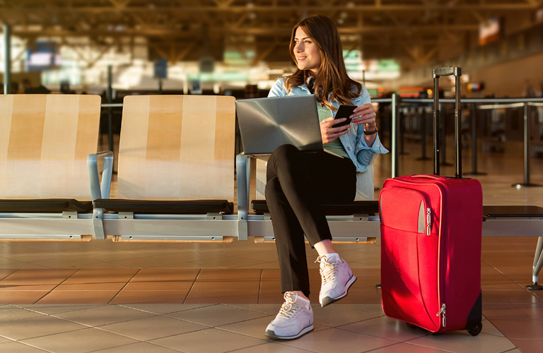 Like many of us, traveling with company email on your phone or laptop during your vacation can mean the risk of data loss.
